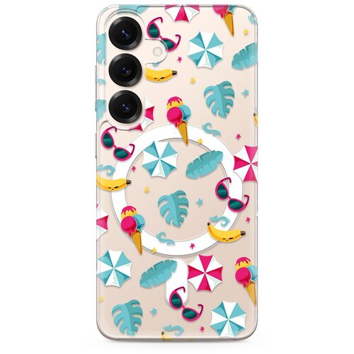 maska silikonska print magsafe za samsung S931B galaxy S25 5G/ beach Slike