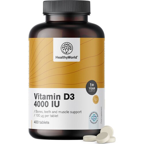 Vitamin D3 4000 IU - 400 tabl. Cene