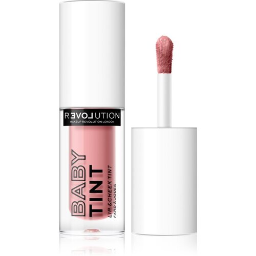 Revolution Relove Baby Tint tekoče rdečilo in sijaj za ustnice odtenek Rose 1,4 ml Slike