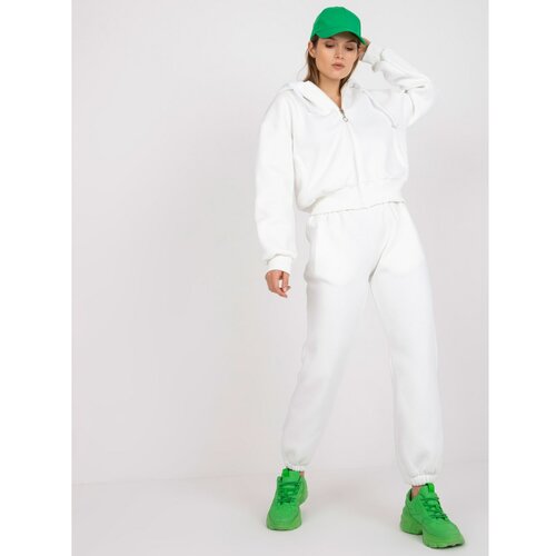 Fashion Hunters Basic white sweatshirt set with pockets Slike