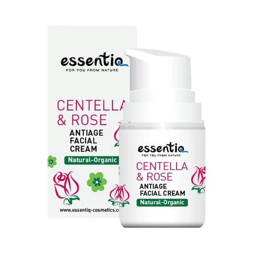 Essentiq Anti Aging krema za obraz s tigrovo travo in rdečo vrtnico Slike
