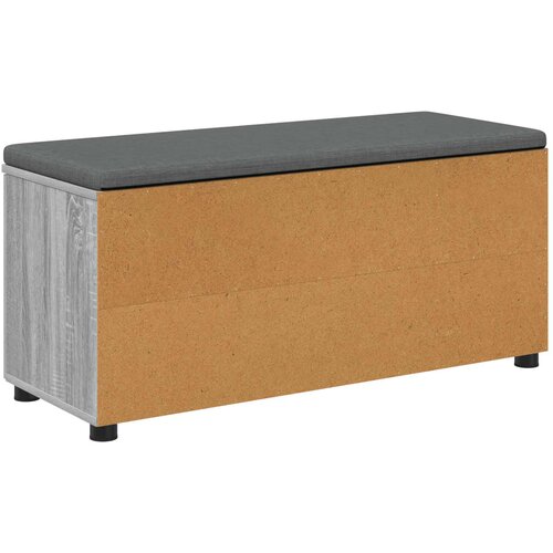  Klupa za hodnik s jastukom Sivi Sonoma 100 x 38 x 46 cm Slike