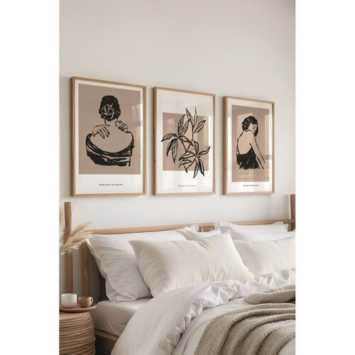 WALLXPERT &amp;Ccedil;-300604 - 5070 vi&amp;scaron;enamenski set dekorativnog slikanja (3 komada) Slike