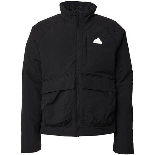 Adidas Sportska jakna 'City Escape' crna / bijela Cene