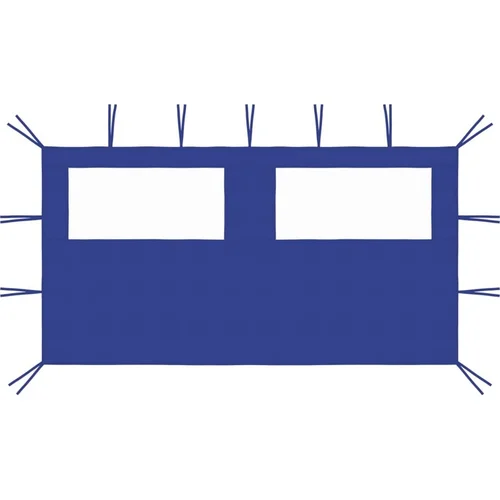  Bočni zid za sjenicu s prozorima 4 x 2 m plavi