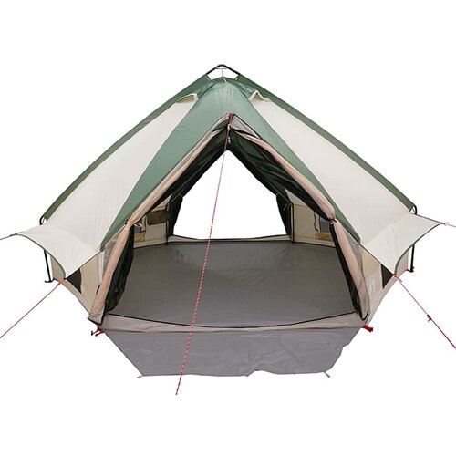  Teepee za 6 osoba Zelena i bijela 431 x 366 x 185 cm Slike
