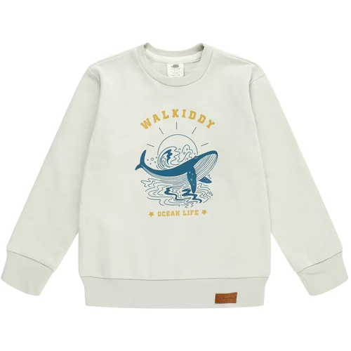 Walkiddy Sweater majica bež / plava / senf