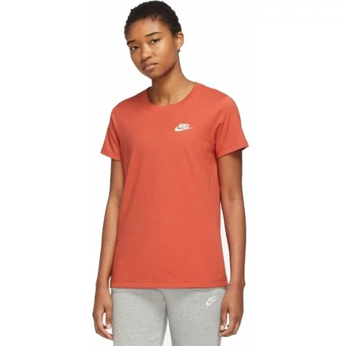 Nike NSW CLUB TEE W Ženska majica, narančasta, veličina