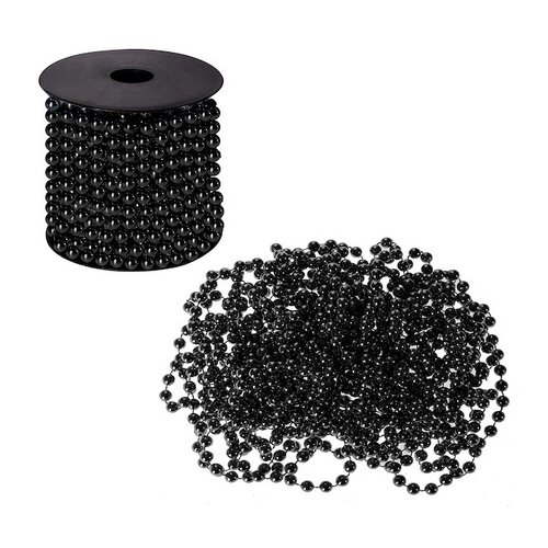 springos Verižica za novoletno jelko iz perl in perl, 10 metrov, 8 mm, črna., (21638162) Cene