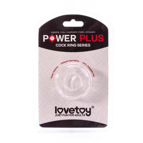 Lovetoy Power Plus Cockring Transparent Slike