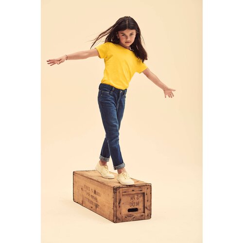 Fruit Of The Loom Yellow Girls&amp;#039; T-shirt Iconic Slike