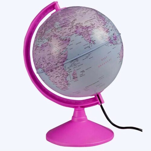 Pertini svetleći globus pink ø 20 cm na srpskom jeziku Slike