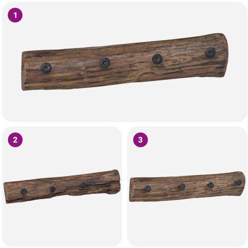  Vje&amp;scaron;alica Smeđa 50 x 8 x 12 cm Čvrsto drvo iz reciklaže Slike