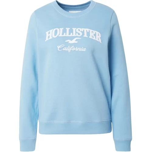 Hollister Sweater majica 'EMEA' svijetloplava / prljavo bijela