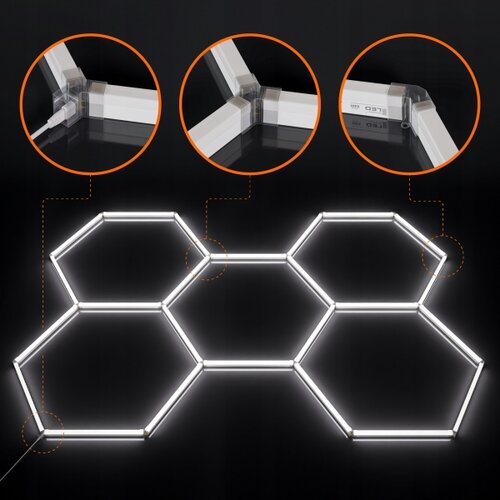  LED plafonsko svetlo LED/240W/85-265V 6500K 298x209 cm CRI 90 IP44 bela Slike