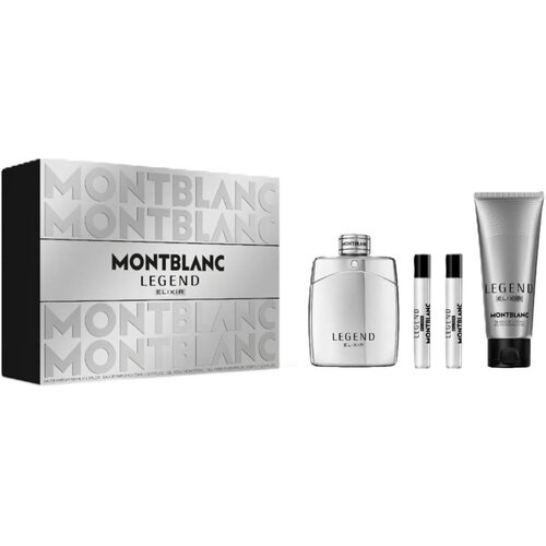 Mont Blanc Mu&amp;scaron;ki parfemski set Legend Elixir EDP, 100 ml+Gel za tu&amp;scaron;ranje,100 ml+Mini EDP, 7.5 ml, 2 komada Slike