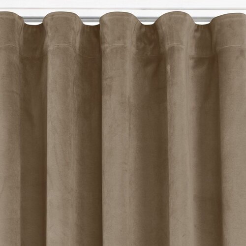  Curtain VILA color beige style classic transparent wave tape 7 cm velvet 400x245 HOMEDE Cene