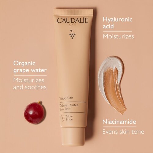 Caudalie Vinocrush Skin Tint CC krema za poenoten ten kože z vlažilnim učinkom odtenek 3 30 ml Slike