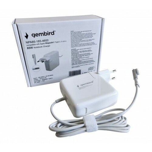 Gembird NPA85 185 4600 TJ 341L Apple Type L punjač za MacBook 85W 18.5V 4.6A, Magsafe1 Type L Slike