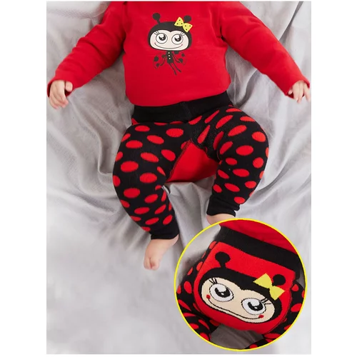 Denokids Ladybug Baby Girl Tights-pants Red Polka Dot