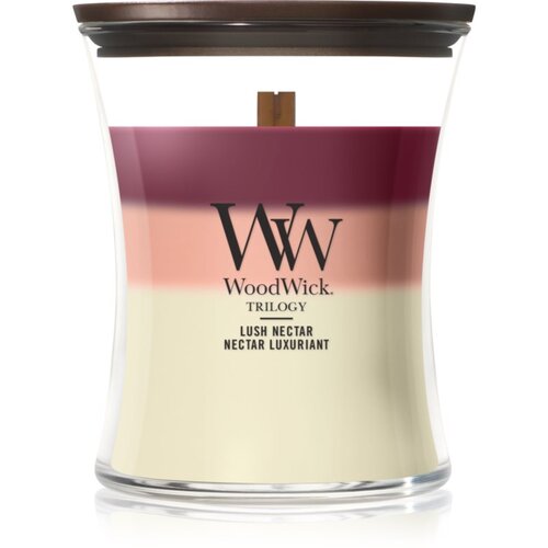 WoodWick Trilogy Lush Nectar dišeča sveča z lesenim stenjem 275 g Cene