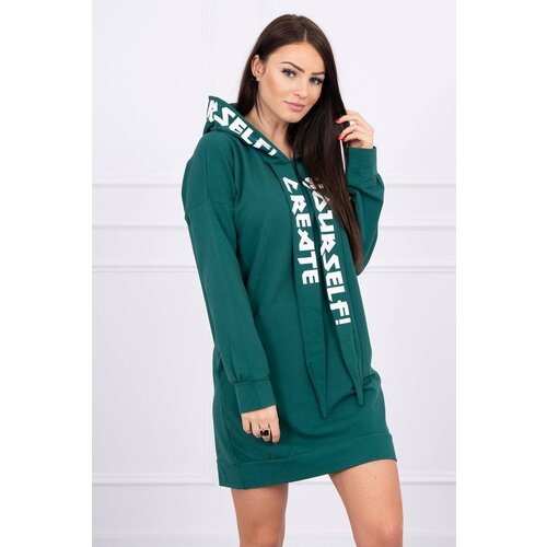 Kesi &amp;Scaron;aty s kapuc&amp;iacute; Oversize tmavě zelen&amp;eacute; Slike