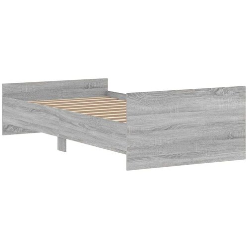 VidaXL Okvir za krevet boja hrasta 90x190 cm od konstruiranog drva Slike