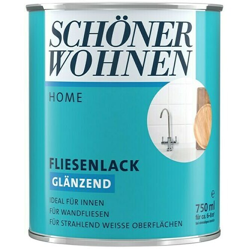 SCH&amp;Ouml;NER WOHNEN-Farbe Lak za plo&amp;scaron;čice Sch&amp;ouml;ner Wohnen (750 ml, bela, sijaj) Slike