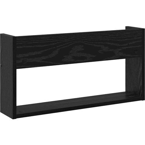  Polica za časopise s policom 2 pcs Crni hrast 60 x 12 x 30 cm Slike