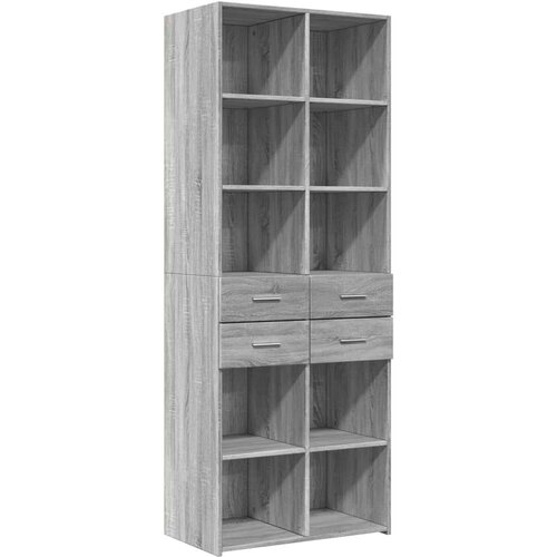 VidaXL Visoka komoda boja hrasta 70x42,5x185 cm od konstruiranog drva Slike