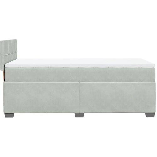 Box spring krevet s madracem svjetlosivi 100x200 cm bar&amp;scaron;unasti Slike