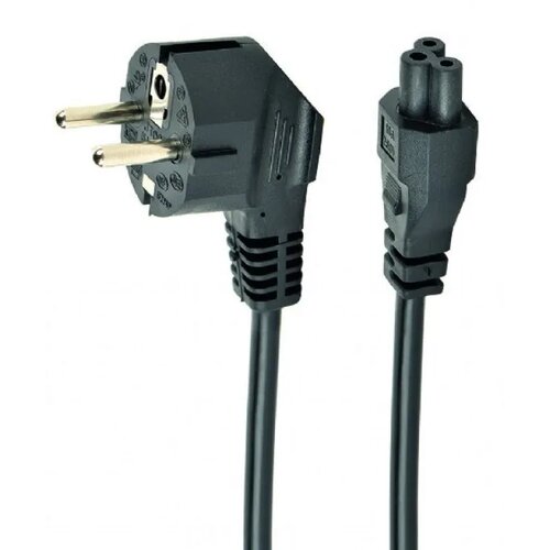 Gembird PC-186-ML12-1M Detelina napojni kabl za notebook 1m, Crni Slike