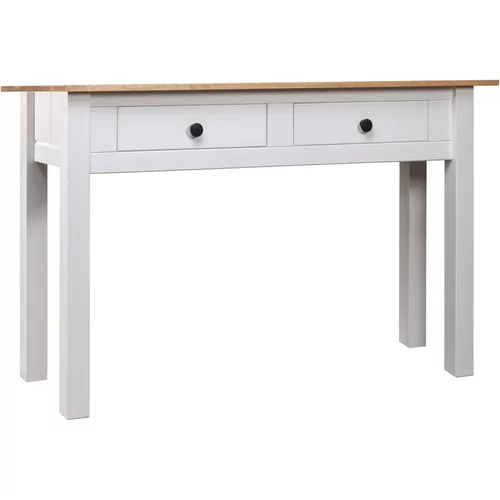 vidaXL konzolni stol od borovine bijeli 100x40x73 cm asortiman Panama