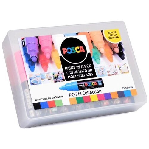 POSCA Marker Uni PC-7M POSCA, set 15/1 Cene