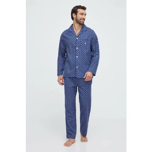 Polo Ralph Lauren Bombažna pižama mornarsko modra barva