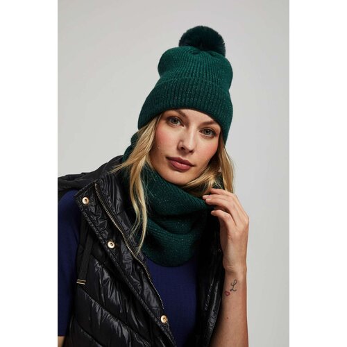Marisse Emerald Scarf With Metallic Thread Cene