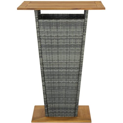  Barski stol sivi 80x80x110 cm poliratan i masivno drvo bagrema Slike