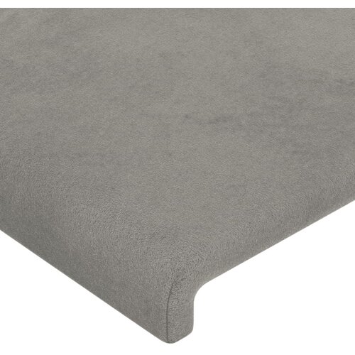  LED uzglavlje svjetlosivo 203 x 16 x 118/128 cm bar&amp;scaron;unasto Slike
