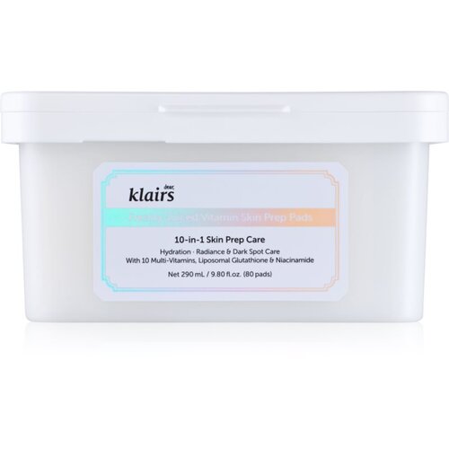 Dear, Klairs Freshly Juiced Vitamin Skin Prep Pad blazinice natopljene tonerom za sjaj i hidrataciju 80 kom Cene