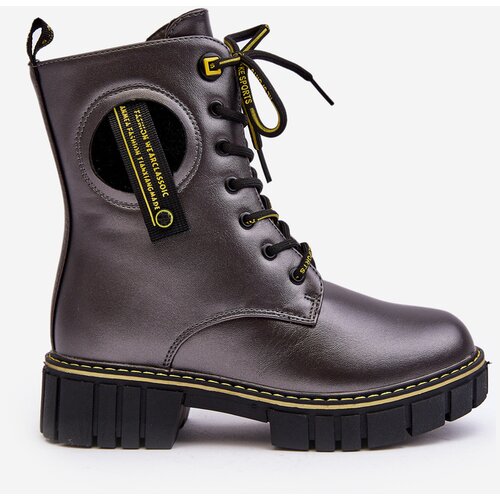 EVENTO Children's Padded Trapper Boots Gray Iomare Cene