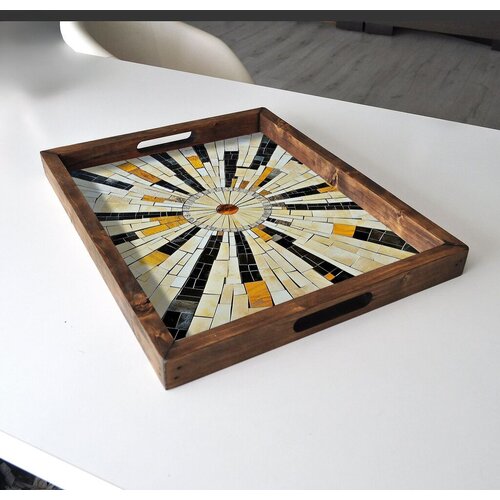 Aberto Design Poslužavnik REF008 48 x 38 x 4 cm, Šareni Cene