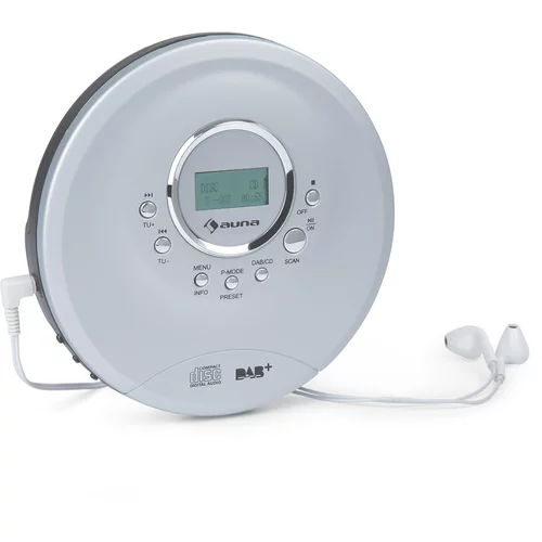 Auna CDC 200 DAB +, diskman, DAB + / FM, MP3 CD, baterija, LC zaslon