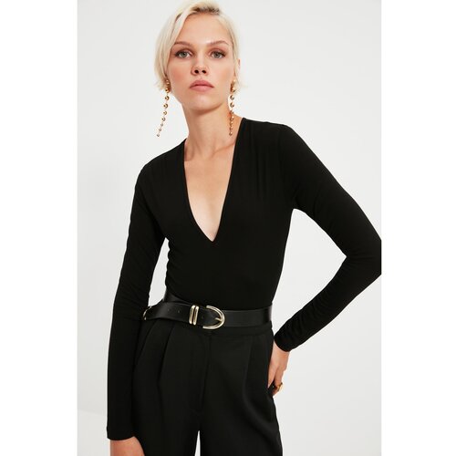 Trendyol Black Deep V Neck Body Slike