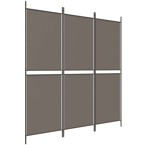  pregrada s 3 panela antracit 150 x 220 cm od tkanine Slike
