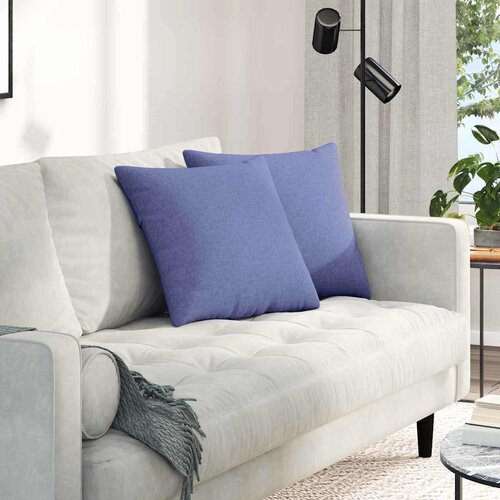 vidaXL Blazine za kavč 2 pcs Modra 45 x 45 cm blago Cene