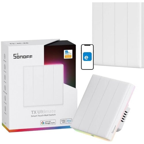 smart+ LED RGB WiFi zidni prekidač Touch TX T5 EWELINK 4-kanal Cijene