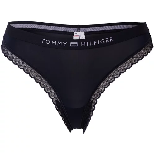 Tommy Hilfiger Underwear Tanga gaćice mornarsko plava / bijela
