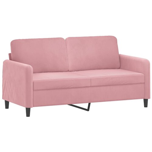 vidaXL Kavč dvosed roza 140 cm žamet, (20929132) Cene