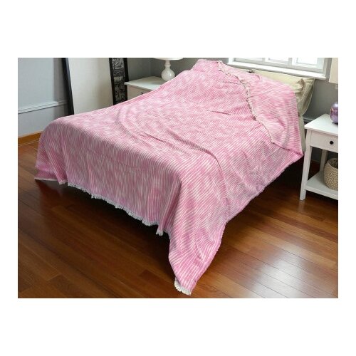  Pamučni prekivač sa dva lica 240x260cm Pink/White ( VLK000220-pink/white ) Cene