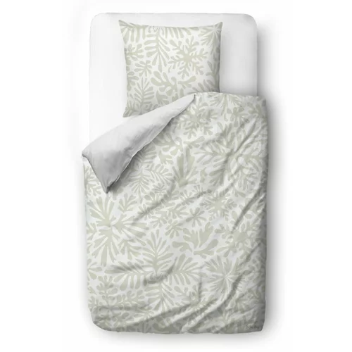 Butter Kings Bijela/svijetlo siva posteljina za krevet za jednu osobu od pamučnog satena 140x200 cm Freezing –